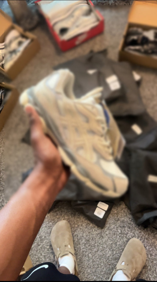 White running shoes